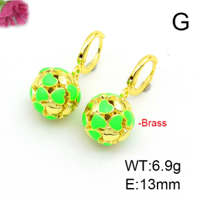 Fashion Copper Earrings  F6E301356bbov-L017