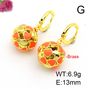 Fashion Copper Earrings  F6E301359bbov-L017