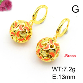 Fashion Copper Earrings  F6E301368bbov-L017
