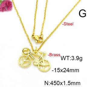 Fashion Copper Necklace  F6N200217vail-L017