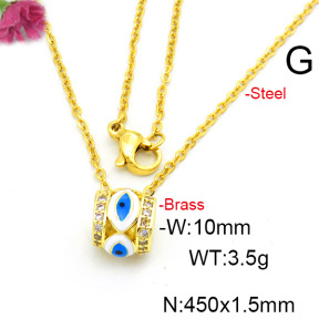 Fashion Copper Necklace  F6N300451baka-L017