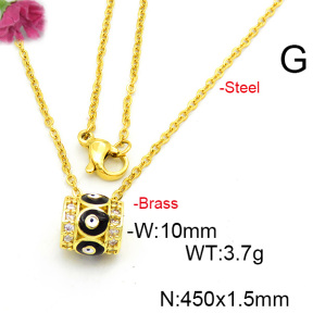 Fashion Copper Necklace  F6N300455baka-L017