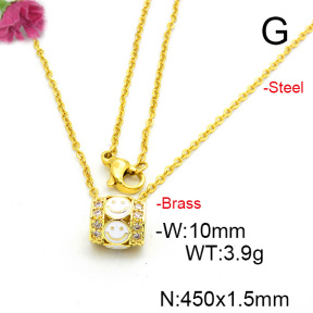 Fashion Copper Necklace  F6N300463baka-L017