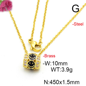 Fashion Copper Necklace  F6N300464baka-L017