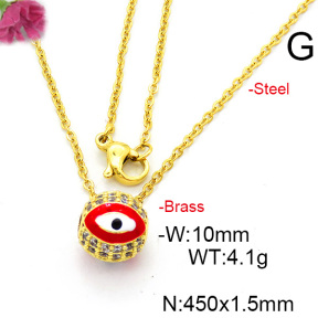 Fashion Copper Necklace  F6N300466baka-L017