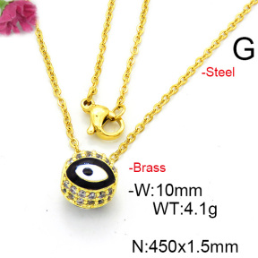 Fashion Copper Necklace  F6N300468baka-L017