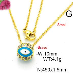 Fashion Copper Necklace  F6N300469baka-L017