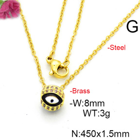Fashion Copper Necklace  F6N300470baka-L017