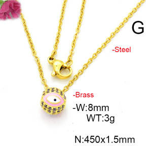Fashion Copper Necklace  F6N300471baka-L017