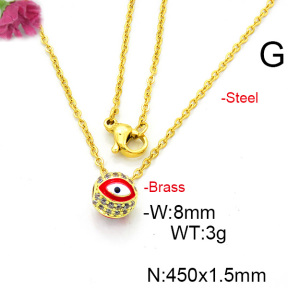 Fashion Copper Necklace  F6N300473baka-L017