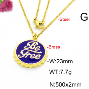 Fashion Copper Necklace  F6N300474avja-L017