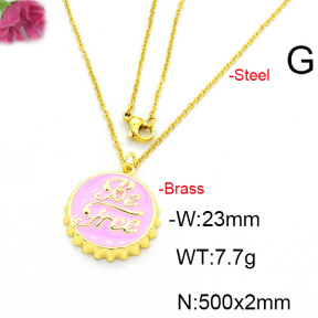 Fashion Copper Necklace  F6N300475avja-L017