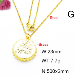 Fashion Copper Necklace  F6N300478avja-L017