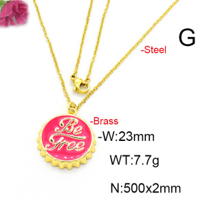 Fashion Copper Necklace  F6N300480avja-L017