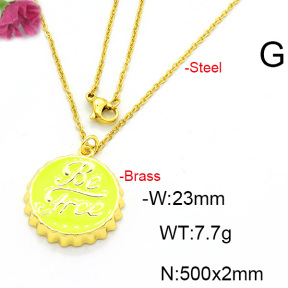 Fashion Copper Necklace  F6N300481avja-L017
