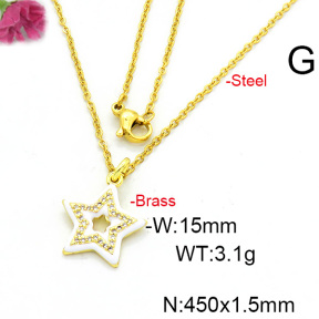 Fashion Copper Necklace  F6N300484aajl-L017
