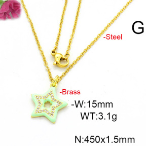 Fashion Copper Necklace  F6N300485aajl-L017