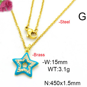 Fashion Copper Necklace  F6N300486aajl-L017