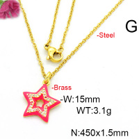 Fashion Copper Necklace  F6N300488aajl-L017