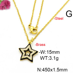 Fashion Copper Necklace  F6N300490aajl-L017