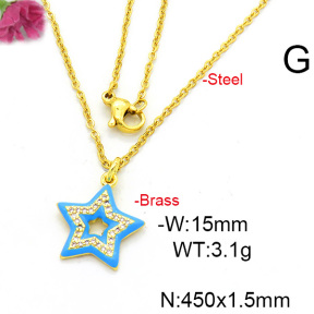 Fashion Copper Necklace  F6N300493aajl-L017