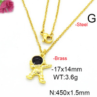 Fashion Copper Necklace  F6N300495vail-L017