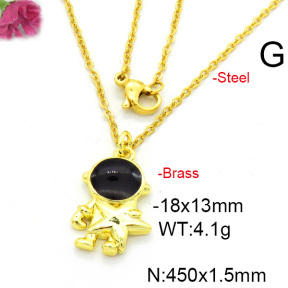 Fashion Copper Necklace  F6N300496vail-L017