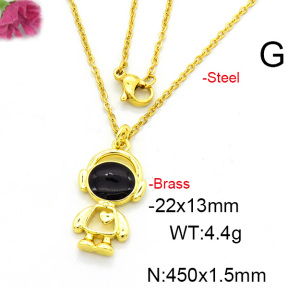 Fashion Copper Necklace  F6N300503vail-L017