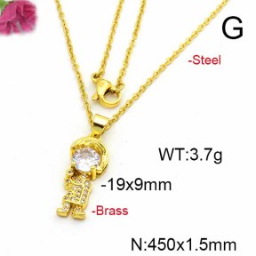 Fashion Copper Necklace  F6N403545avja-L017
