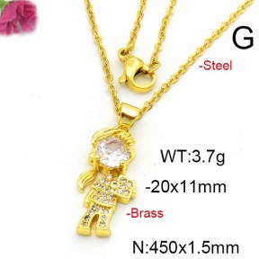 Fashion Copper Necklace  F6N403546avja-L017
