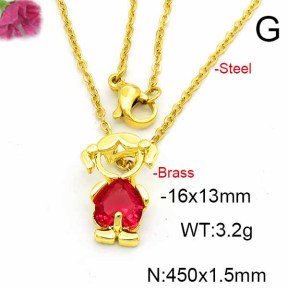 Fashion Copper Necklace  F6N403551vail-L017