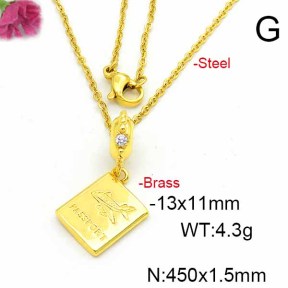 Fashion Copper Necklace  F6N403552vail-L017