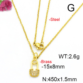 Fashion Copper Necklace  F6N403553vail-L017