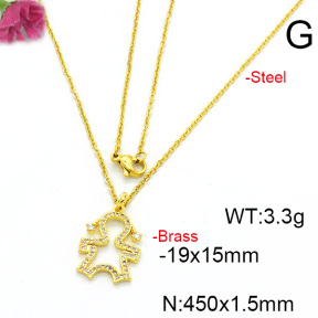 Fashion Copper Necklace  F6N403554avja-L017