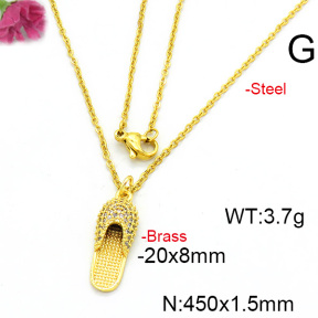 Fashion Copper Necklace  F6N403555avja-L017