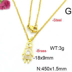 Fashion Copper Necklace  F6N403557vail-L017
