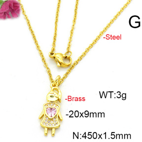 Fashion Copper Necklace  F6N403560vail-L017