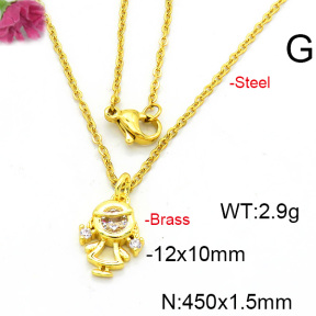 Fashion Copper Necklace  F6N403561vail-L017