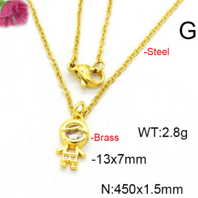 Fashion Copper Necklace  F6N403563vail-L017