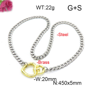 Fashion Copper Necklace  F6N200221vbmb-L017