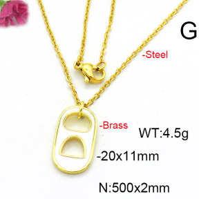 Fashion Copper Necklace  F6N300511vail-L017