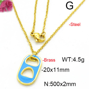 Fashion Copper Necklace  F6N300518vail-L017