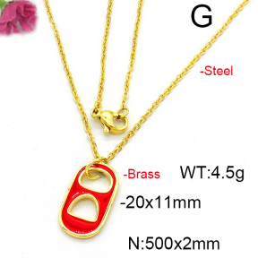 Fashion Copper Necklace  F6N300519vail-L017