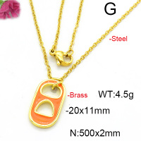 Fashion Copper Necklace  F6N300520vail-L017