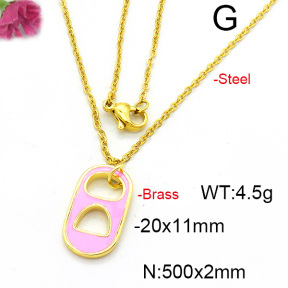 Fashion Copper Necklace  F6N300521vail-L017