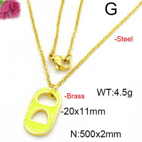 Fashion Copper Necklace  F6N300523vail-L017