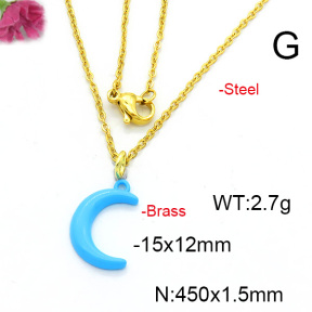 Fashion Copper Necklace  F6N300524vail-L017