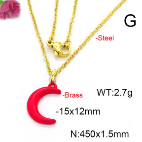Fashion Copper Necklace  F6N300527vail-L017