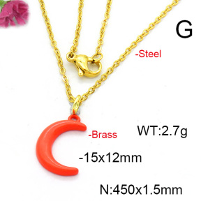 Fashion Copper Necklace  F6N300528vail-L017