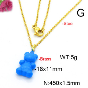 Fashion Copper Necklace  F6N300530avja-L017